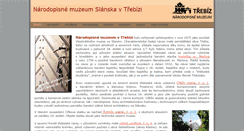 Desktop Screenshot of muzeumtrebiz.cz